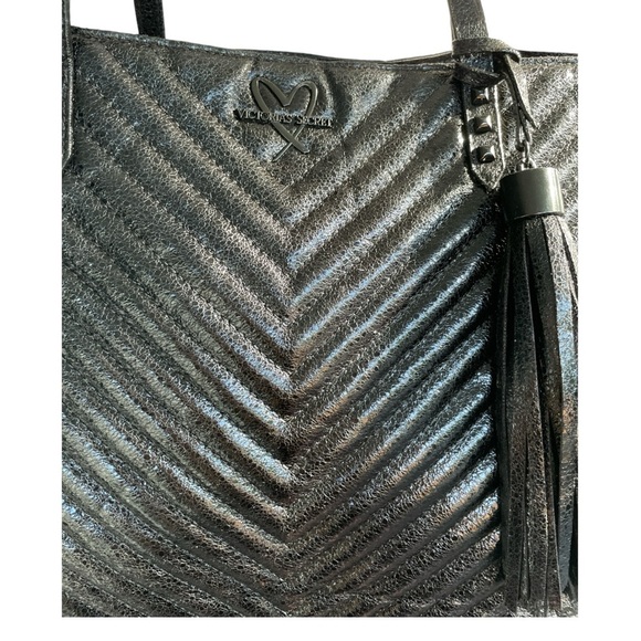Victoria’s Secret Quilted Black Tote - Picture 3 of 10